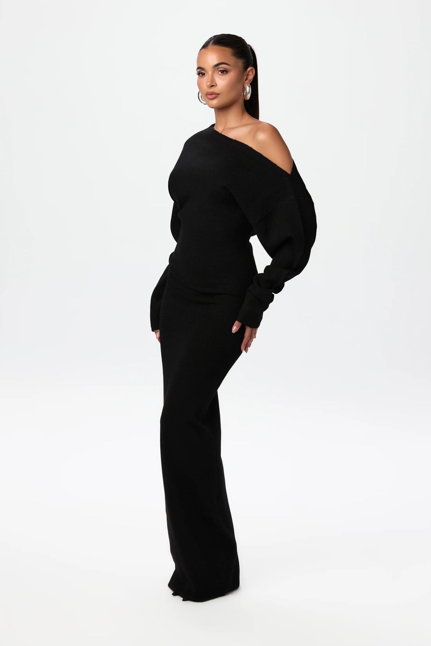 Allure | Knit Sweater Maxi Dress