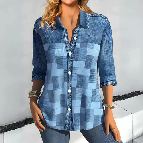 Natalie | Checkered Blouse