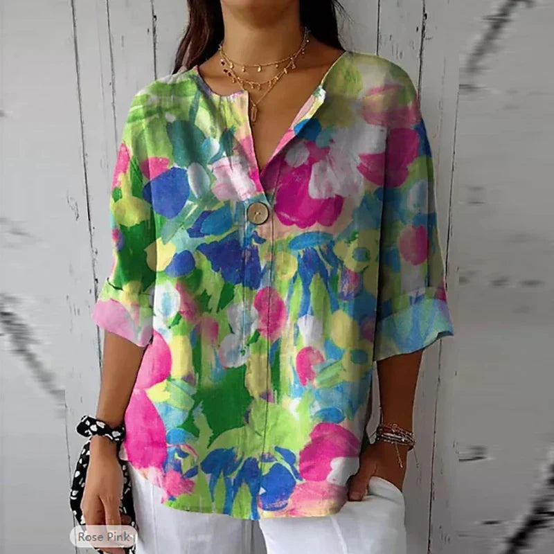 Elara | Floral Blouse