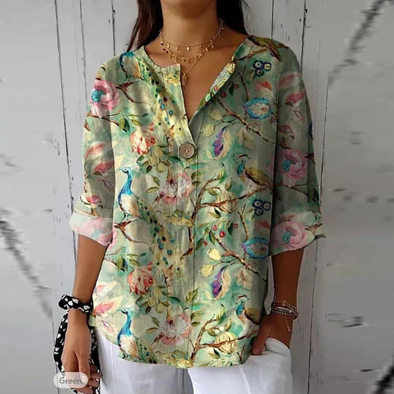Elara | Floral Blouse