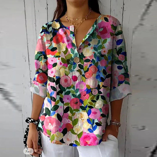 Elara | Floral Blouse